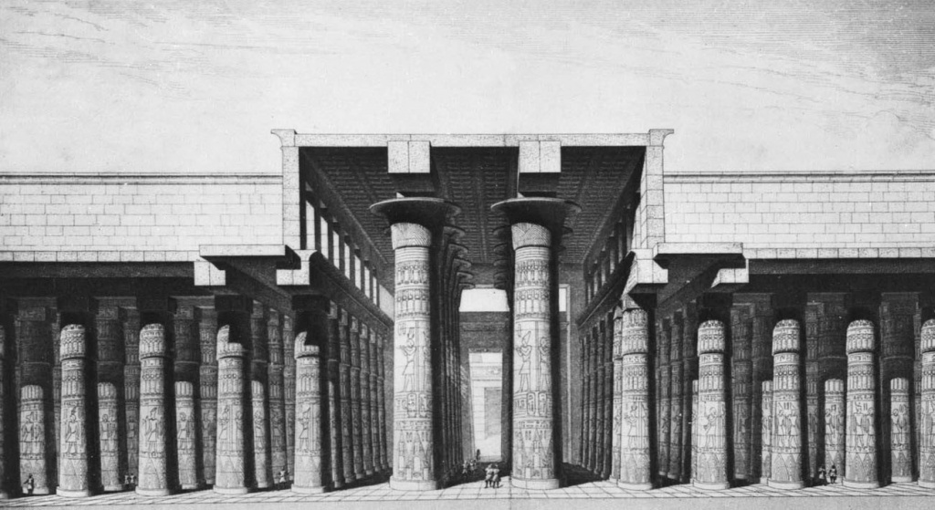 Гипостильный зал древнеегипетского храма.jpg