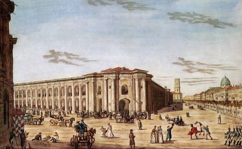 И. Иванов. Вид Гостиного двора. 1815 г..jpg