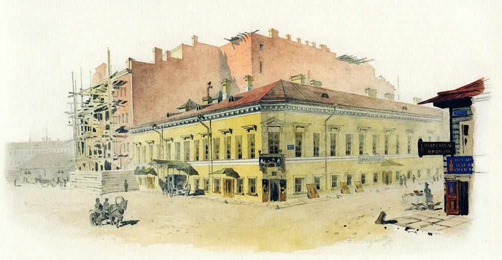 Ф.Ф. Баганц. Бассейная улица. Начало 1860-х гг..jpg